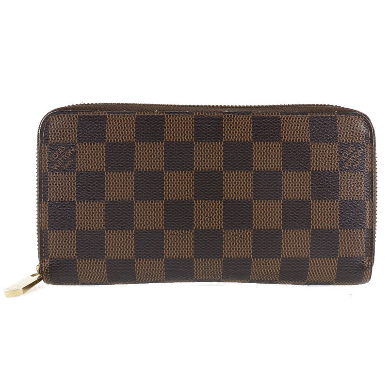 【LOUIS VUITTON】ルイ・ヴィトン
 ジッピー・ウォレット N60015 ダミエキャンバス 茶 MI5102刻印 ユニセックス 長財布