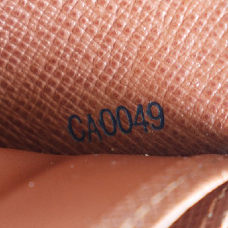 [Louis Vuitton] Louis Vuitton Zippy Wallet Monogram Rose M93759会标帆布茶/粉红色CA0049雕刻女士长钱包