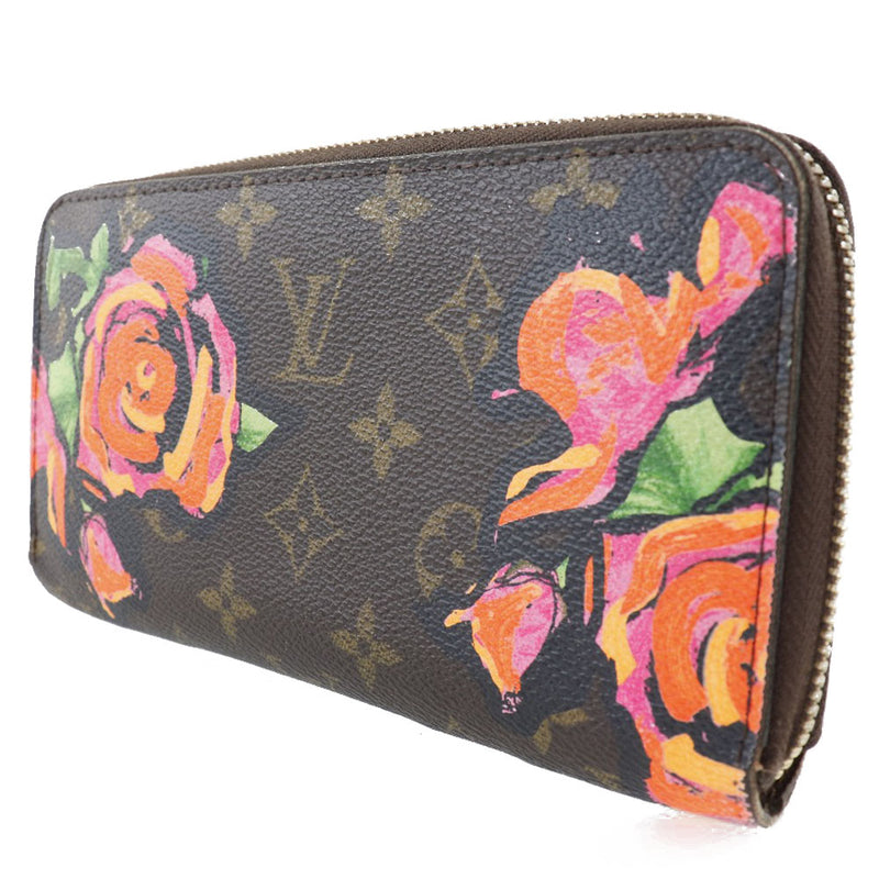 [LOUIS VUITTON] Louis Vuitton Zippy Wallet Monogram Rose M93759 Monogram Canvas tea/Pink CA0049 engraved ladies long wallet