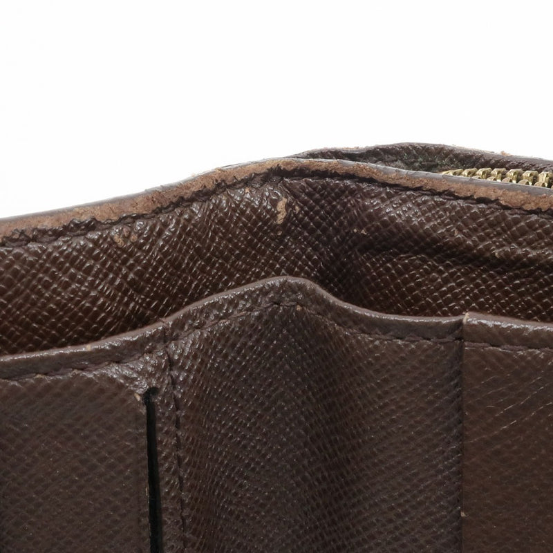 [Louis Vuitton] Louis Vuitton 
 Compact zip bi -fold wallet 
 N61668 Dami Cambus Tea CA0094 Engraved Snap button COMPACT ZIP Ladies B-Rank