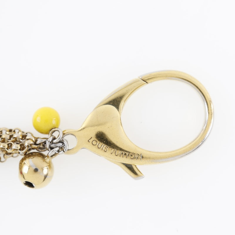 Louis Vuitton gold multicolor bag charm/ key holder