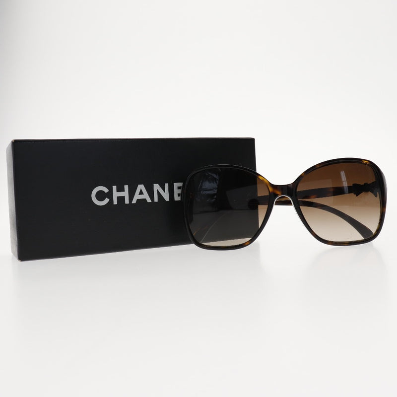 [CHANEL] Chanel C714/3B Sunglasses Plastic Brown 58 □ 165 engraved ladies sunglasses