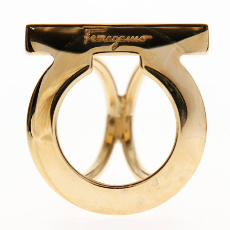 [Salvatore Ferragamo] Salvatore Ferragamo Ganchini Scarfling Gold Plated Ladies Scarf Ring A-Rank