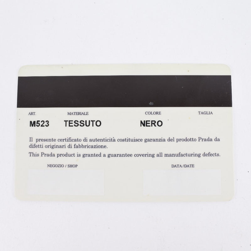 [prada] Prada M523 Bi -fold Wallet Nylon Nero黑人女士Bi -fold Callet