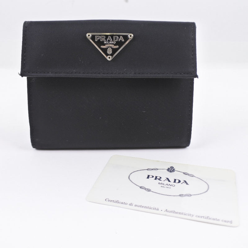 【PRADA】プラダ
 M523 二つ折り財布
 ナイロン NERO 黒 レディース 二つ折り財布
