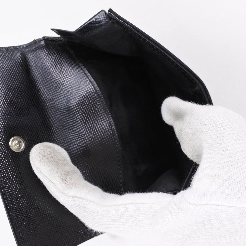 PRADA】プラダ M523 二つ折り財布 ナイロン NERO 黒 レディース 二