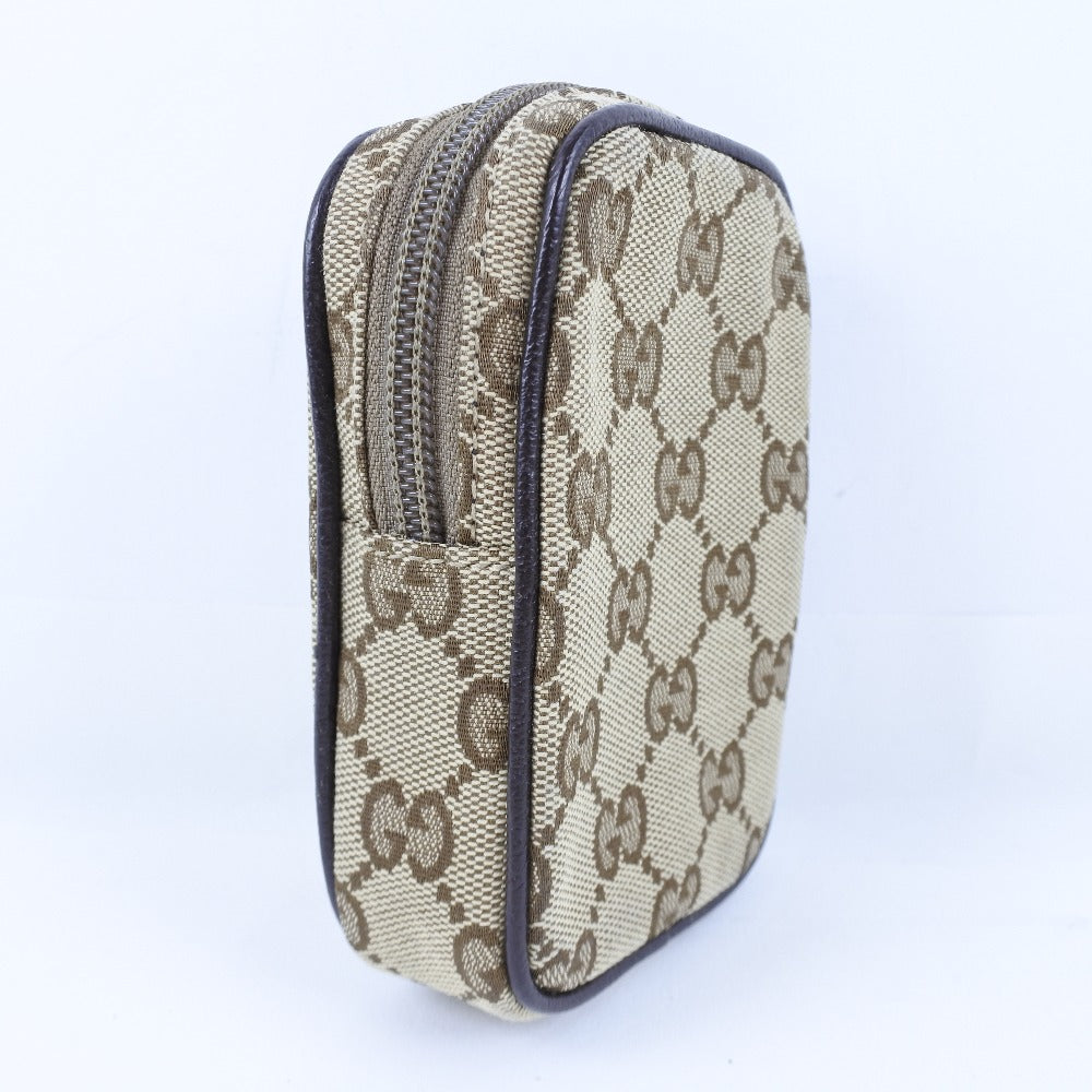 GUCCI】グッチ ミニポーチ 115249 ポーチ GGキャンバス 茶 レディース