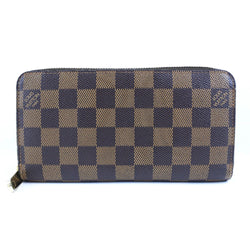 【LOUIS VUITTON】ルイ・ヴィトン
 ジッピーウォレット ラウンドファスナー N41661 長財布
 ダミエキャンバス 茶 CA4145刻印 レディース 長財布