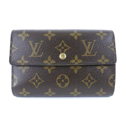 Shop Louis Vuitton Monogram Unisex Leather Folding Wallet Small
