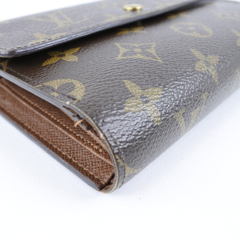 [Louis Vuitton] Louis Vuitton Porte Trezool Etu Pie M61202 Bi -Fold 지갑 모노그램 Tea SP0075 스탬프 유니에 렉스 Bi- 폴드 지갑