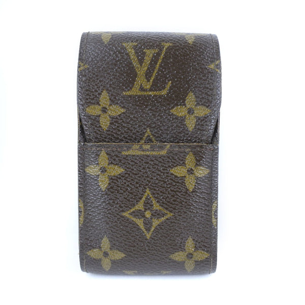[Louis Vuitton] Louis Vuitton Etui Cigarrillo Cigarrillo Case M63024 Monograma Monograma TEA CT0022 Bolsa Unisex grabada