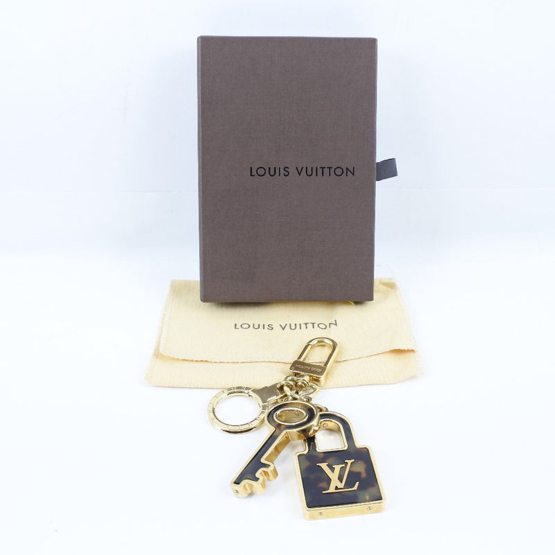 [Louis Vuitton] Louis Vuitton Portcre Confidance Keychain M65088 Charm Gold Plating Brown OB0173 장려 된 숙녀 Charm A 순위