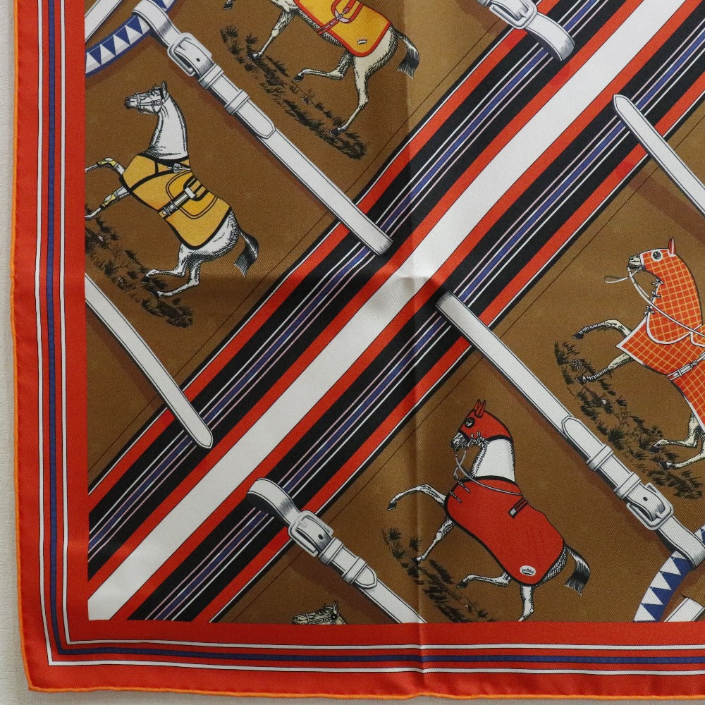 Carré Hermès 90 En Mousseline De Soie - Foulard Vintage, Quelques Défauts (trous, Taches)