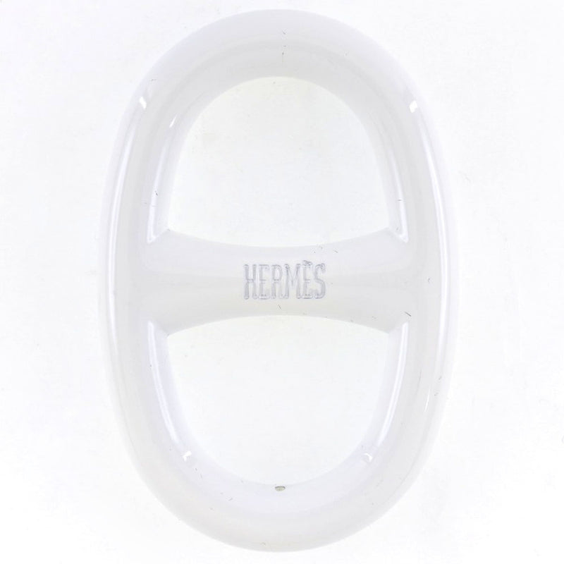 [Hermes] Hermes Shaene Dancle Metal White Ladies Bufiendo un rango