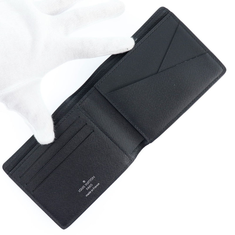 [Louis Vuitton] Louis Vuitton Portofoille Multiple M30295 Tiganowar Black RA2189 Falling Men 's Bi-Fold Wallet A-Rank