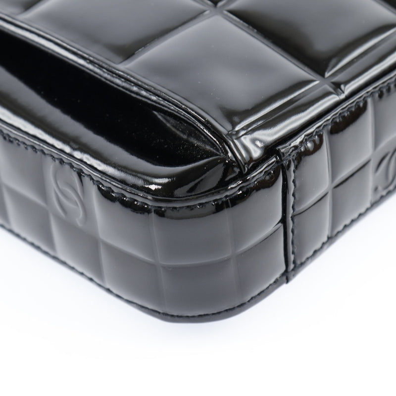 [CHANEL] Chanel Chocolate Bar Coco Mark Enamel Black Unisex Briefcase
