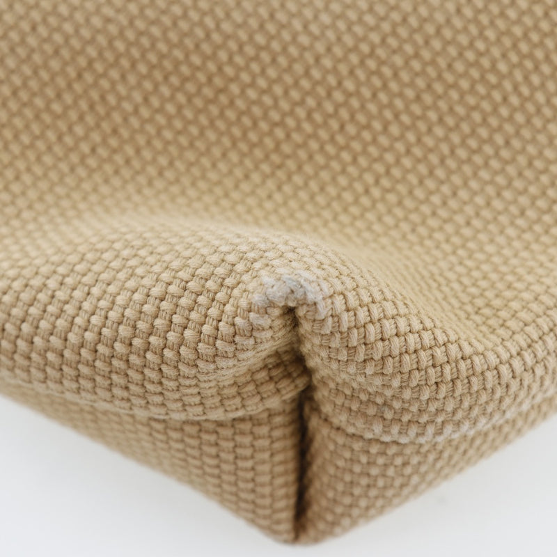 [Salvatore Ferragamo] Salvatore Ferragamo logo etiqueta lienzo beige unisex bolso de hombro