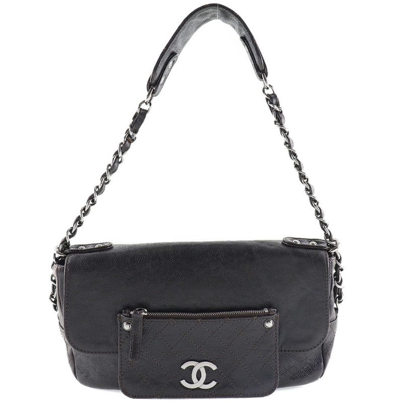 CHANEL】シャネル チェーンショルダー マトラッセ ココマーク マット  