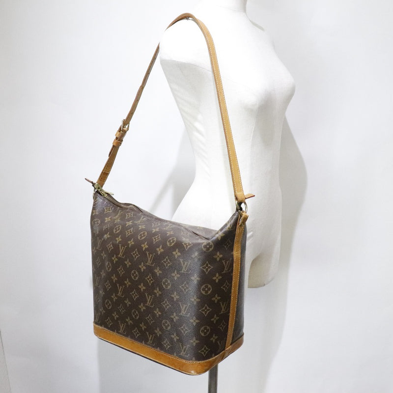 [LOUIS VUITTON] Louis Vuitton Amfar Slee One Shoulder M47275 Monogram Gradeser Tea TH0065 Engraved Ladies Shoulder Bag B-Rank
