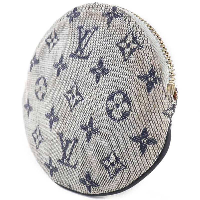 [Louis Vuitton] Louis Vuitton Porto Moneron M92460 Monogram Mini Canvas Blue Blue Blue Blue Blue Ladies Coin Case B-Rank