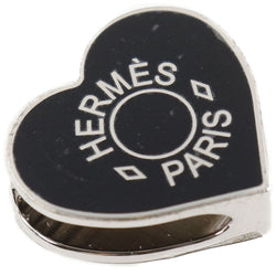 [Hermes] Hermes Twilling Mini Cool Valentine Collection Metal Silver/Black Ladies Scarfling A+Rank