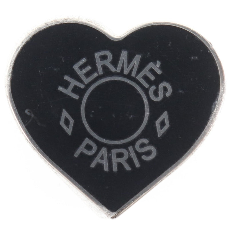 【HERMES】エルメス
 ツイリーリング ミニクール バレンタインコレクション 金属製 シルバー/黒 レディース スカーフリング
A+ランク