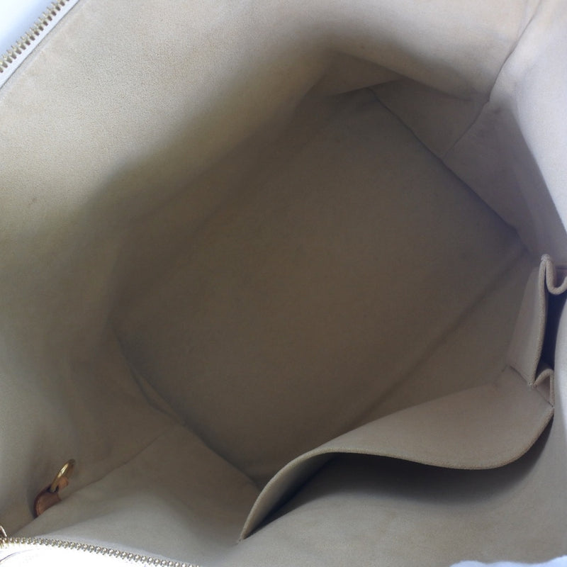 [LOUIS VUITTON] Louis Vuitton Saleya MM N51185 Dami Air Zul Canvas White Fi3087 Engraved Ladies Handbag