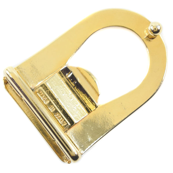 [Dior] Christian Dior Buckle Gold Plating Gold Unisex Belt A-Rank