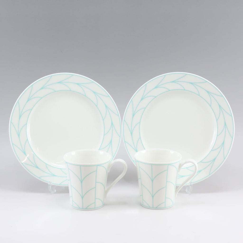 TIFFANY&Co.】ティファニー ウィートリーフ マグカップ＆プレート×2