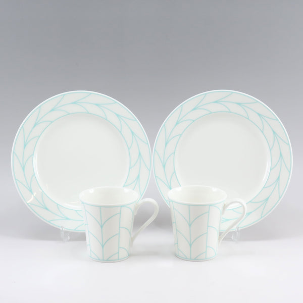 TIFFANY&Co.】ティファニー ウィートリーフ マグカップ＆プレート×2