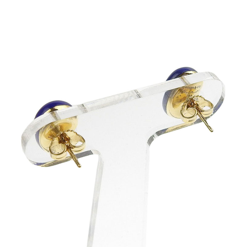 [TIFFANY & CO.] Tiffany Bean Elsapeletti Earrings K18 Yellow Gold Blue Ladies Earrings SA Rank