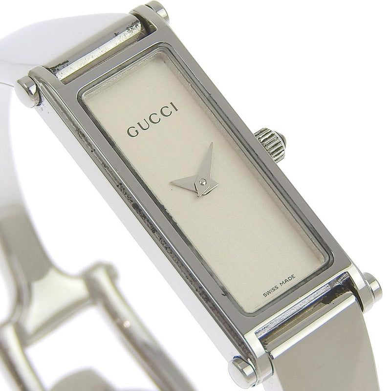 [GUCCI] Gucci 1500L Stainless Steel Quartz Analog Display Men's Silver Dial Watch A-Rank