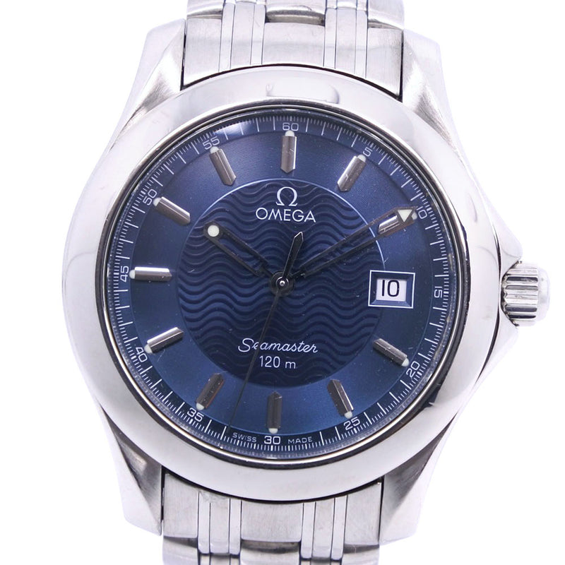 【OMEGA】オメガ
 シーマスター120M 2511.81 腕時計
 ステンレススチール クオーツ アナログ表示 メンズ ネイビー文字盤 腕時計