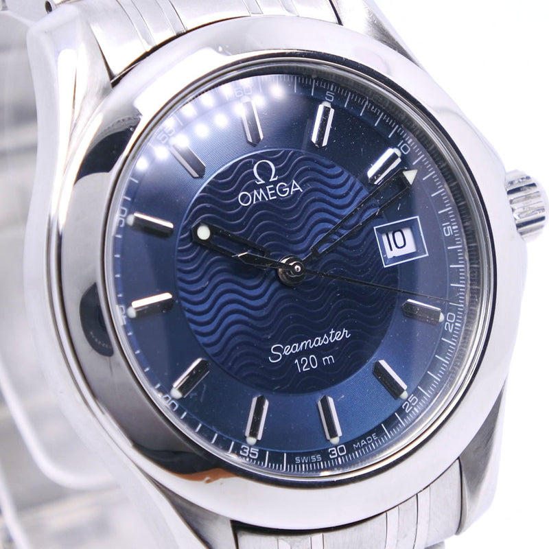 [OMEGA] Omega Sea Master 120m 2511.81 Watch Stainless Steel Quartz Analog Display Men's Navy Dial Watch