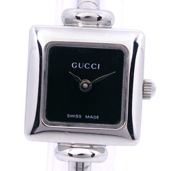 [GUCCI] Gucci 1900L Stainless Steel Quartz Analog Ladies Black Dial Watch A-Rank