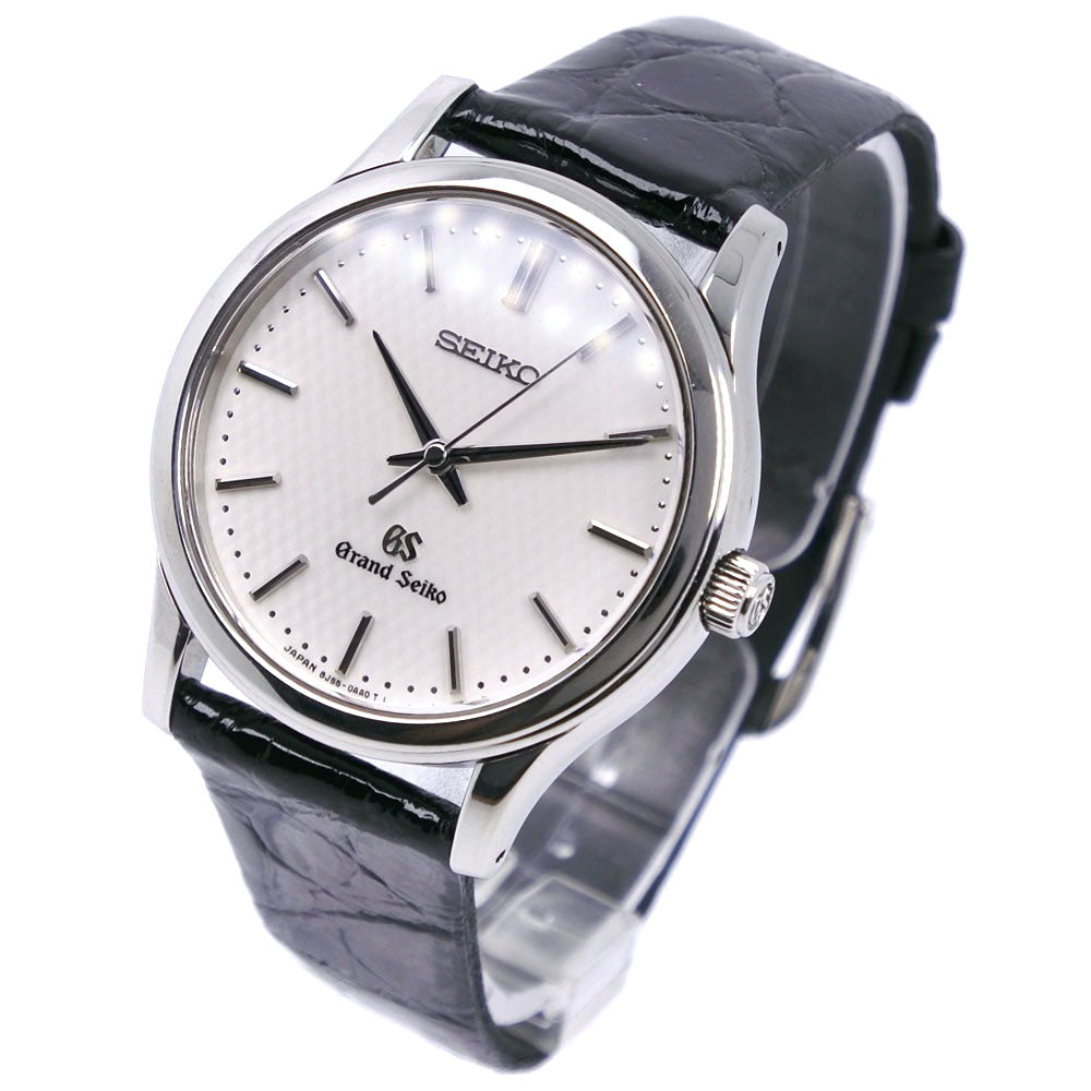 [Seiko] Seiko Grand Seiko 8J55-0AA0 SBGF029 Stainless Steel x Leather Black  Quartz Analog Display Men White Dial Watch A-rank – KYOTO NISHIKINO