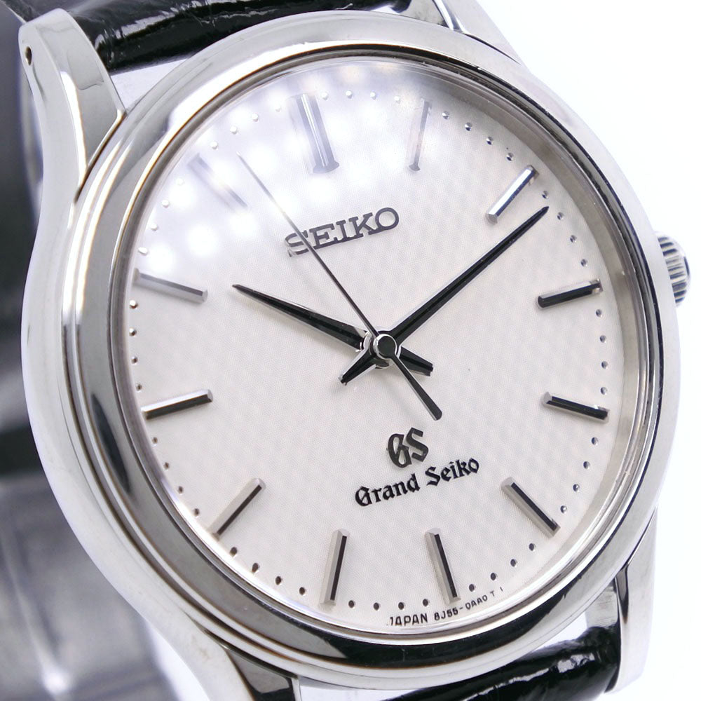 [Seiko] Seiko Grand Seiko 8J55-0AA0 SBGF029 Stainless Steel x Leather Black  Quartz Analog Display Men White Dial Watch A-rank – KYOTO NISHIKINO