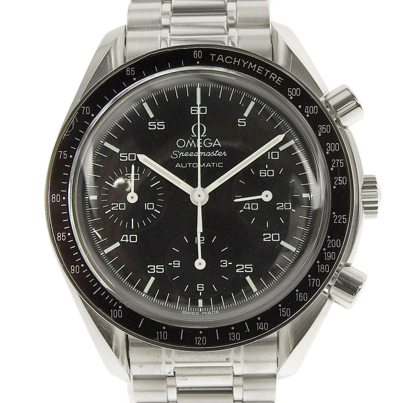 [OMEGA] Omega Speed ​​Master 3510.50 Watch Stainless Steel Automatic Wrap Chronograph Men's Black Dial Watch
