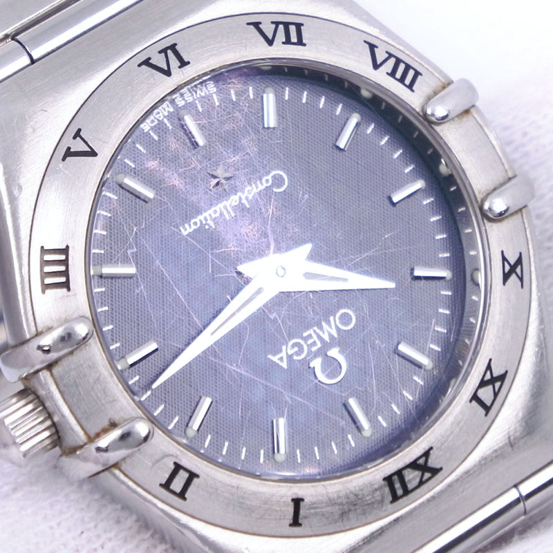 【OMEGA】オメガ
 コンステレーション ミニ 1562.40 腕時計
 ステンレススチール クオーツ アナログ表示 レディース 黒文字盤 腕時計