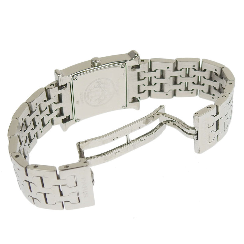 [HERMES] Hermes 
 H watch watch 
 HH1.210 Stainless steel quartz analog display black dial H Watch Ladies A-Rank