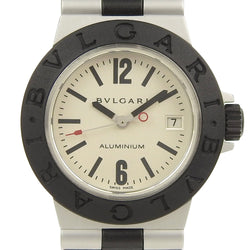 【BVLGARI】ブルガリ
 アルミニウム AL29A アルミ×ラバー クオーツ アナログ表示 レディース シルバー文字盤 腕時計
A-ランク