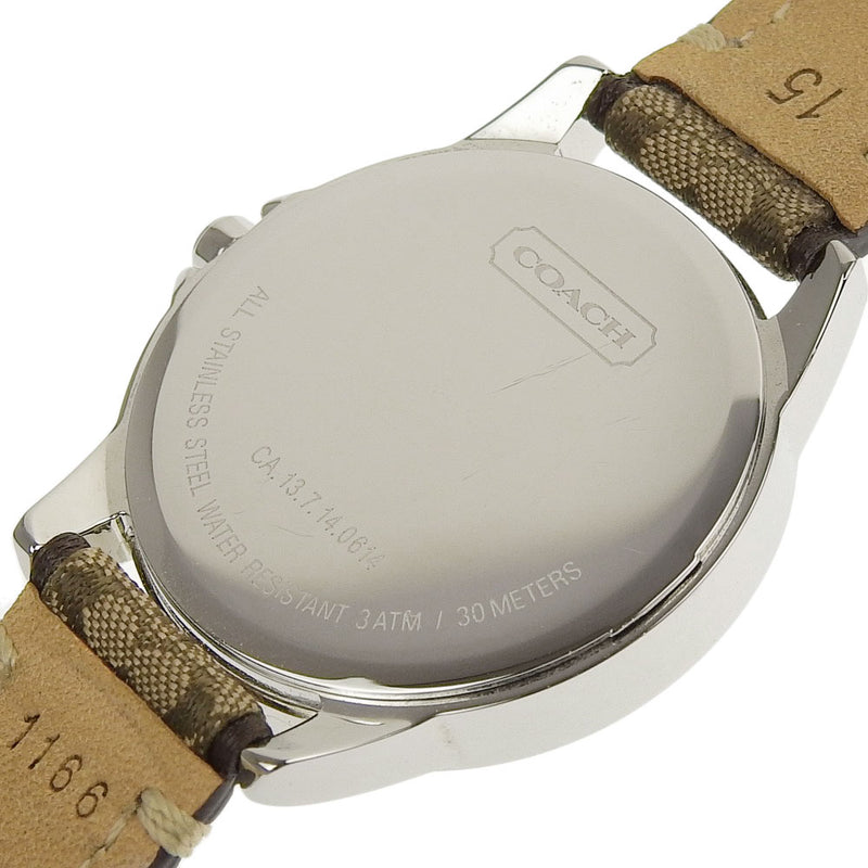 Coach] Coach Signature Ca.13.7.14.0614 Watch Stainless steel x