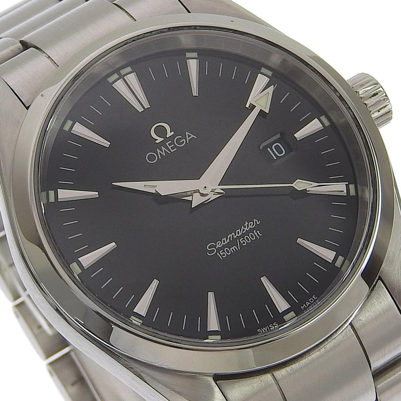 Omega] Omega Seamaster 150m 2517.50 Stainless steel silver quartz analog  display men's black dial watch A-rank – KYOTO NISHIKINO