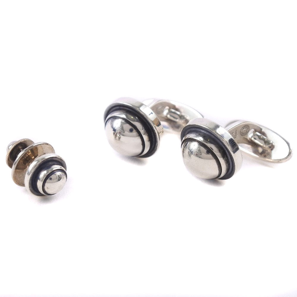 Georg Jensen】ジョージジェンセン タイピン カフスセット シルバー925