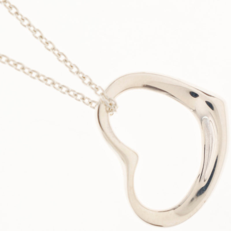 [Tiffany & Co.] Tiffany Open Heart El Saperti Necklace Silver 925 Silver Ladies Necklace A+Rank
