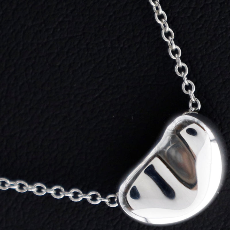 [Tiffany & Co.] Tiffany Bean Necklace Silver 925 Silver Ladies Necklace A+Rank
