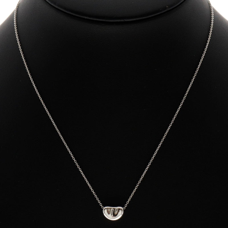 [Tiffany & Co.] Tiffany Bean Necklace Silver 925 Silver Ladies Necklace A+Rank