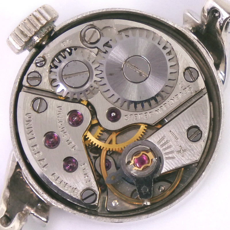 【Universal Genve】ユニバーサル・ジュネーブ
 腕時計
 K14ホワイトゴールド×ステンレススチール 手巻き アナログ表示 シルバー文字盤 レディース