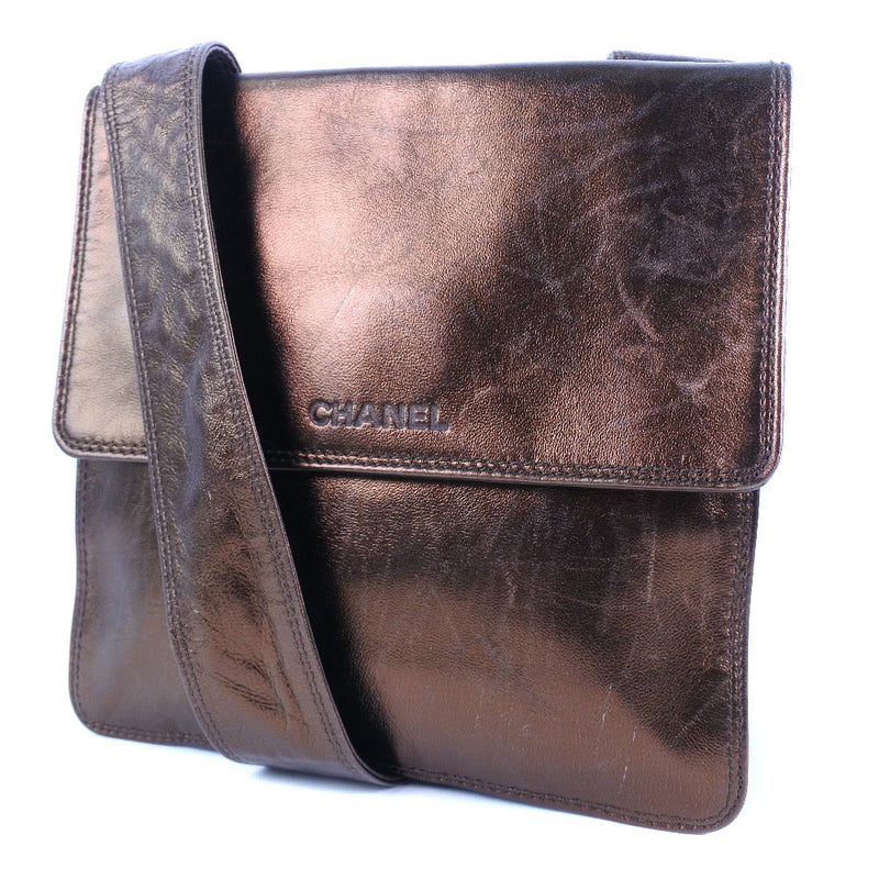 [CHANEL] Chanel Shoulder Bag Calf Bronze Women's Shoulder Bag