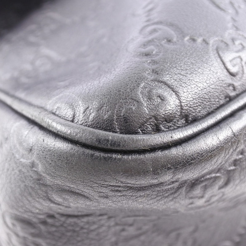 [Gucci] Gucci Messenger Bag GG223665 Simer Simer de cuero bolso de hombro para hombres negros A-Rank